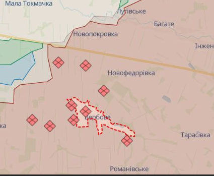 ЗСУ закріплюються поблизу населених пунктів Урожайне, Приютне і Вербове(фото)