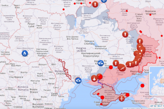 Мапа війни в Україні