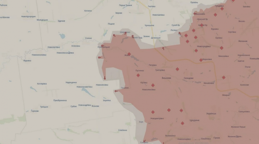 Росіяни просунулися на Донеччині та Сумщині: оновлена карта DeepState