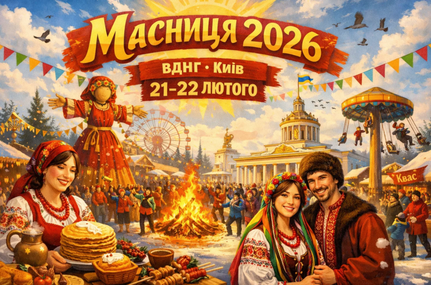 Масниця 2026 на ВДНГ у Києві 21–22 лютого: програма, вартість, концерти та як доїхати