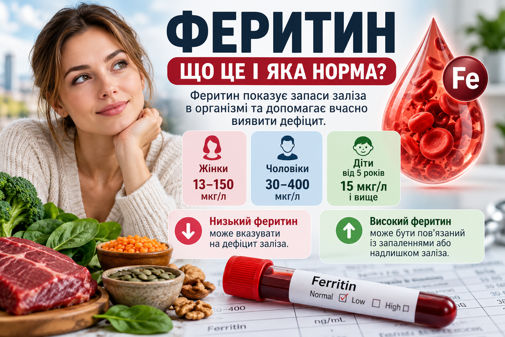 Норма феритину у жінок і чоловіків: які показники вважаються нормальними та коли є дефіцит